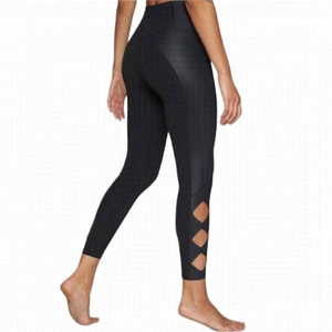 Athleta Black Cobra Leggings Diamond Cut Out XS